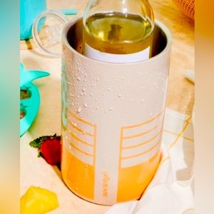 Society 6 wine chiller orange retro style